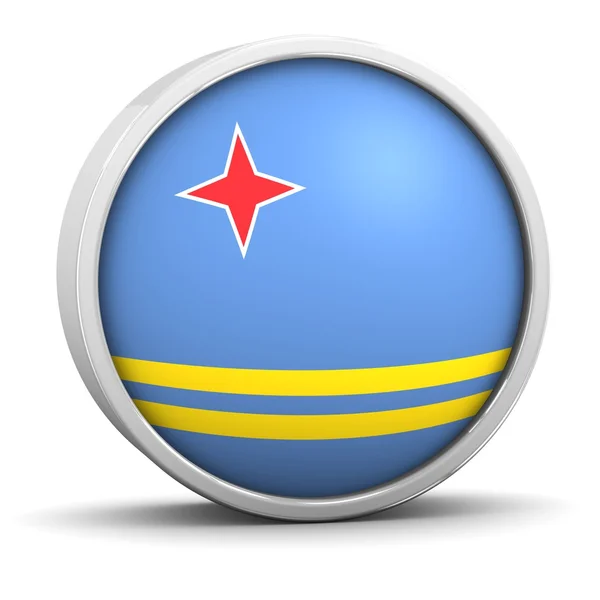 Arubaanse vlag — Stockfoto