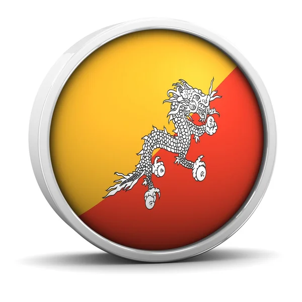 Bhutanese flag — Stock Photo, Image