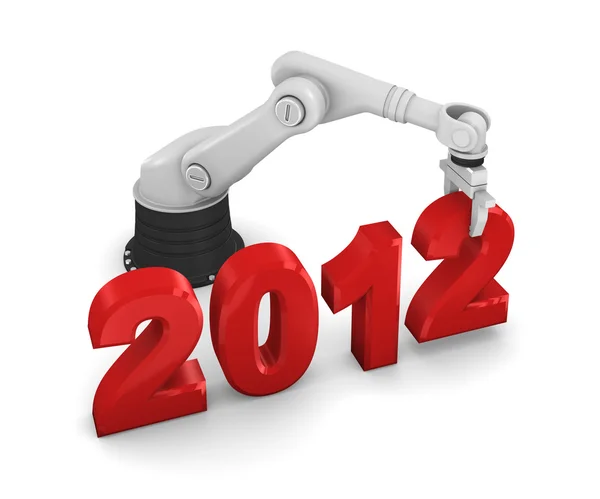 Costruzione braccio robotico industriale 2012 anno — Foto Stock