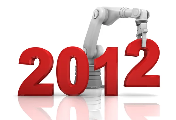 Costruzione braccio robotico industriale 2012 anno — Foto Stock