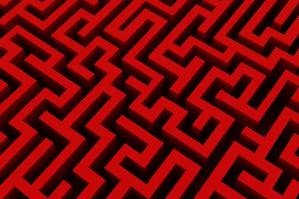 Red maze — Stock Photo, Image