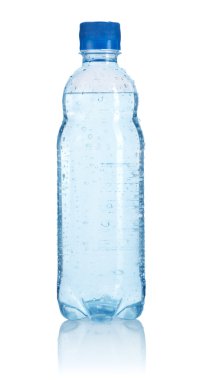 Plastic bottle of water isolated clipart