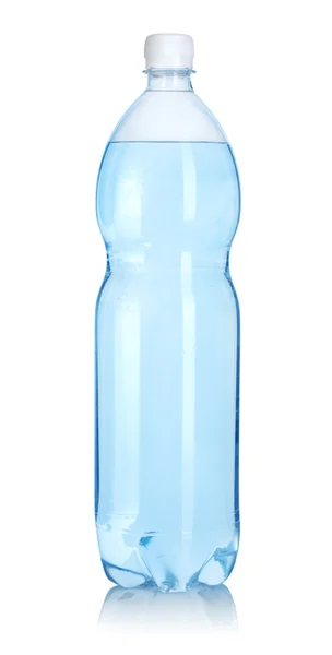 Πλαστικό μπουκάλι του νερού απομονωμένες διαδρομή — Φωτογραφία Αρχείου