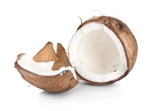 코코넛의 두 부분 — 스톡 사진