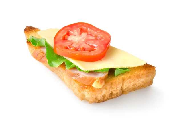 Smörgås med grönsaker isolerade — Stockfoto