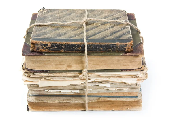 Egy régi könyv-val egy összegyűrt lepedő — Stock Fotó