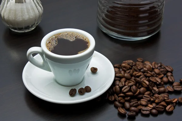 Taza de café negro — Foto de Stock