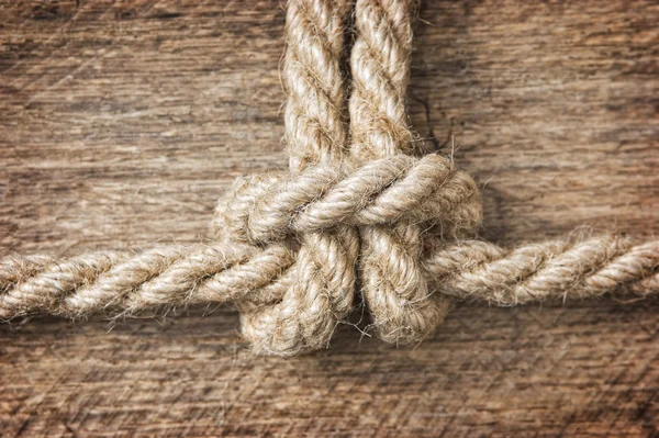 Rope with knots Stock Photo