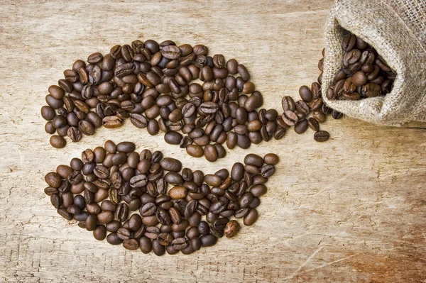 Kahve çekirdekleri yönetim kurulu — Stok fotoğraf