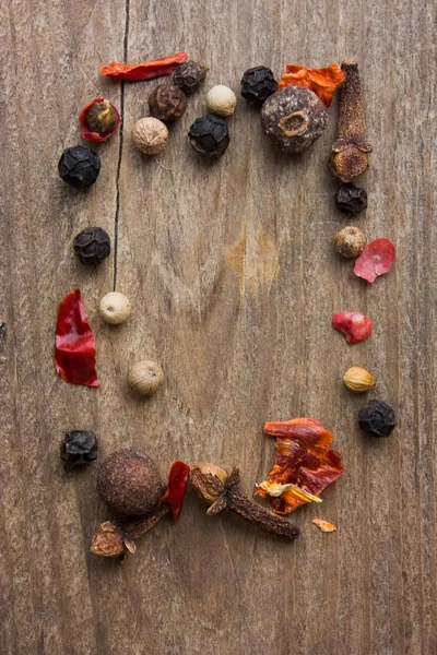 Menu of the spices — Stock Photo, Image