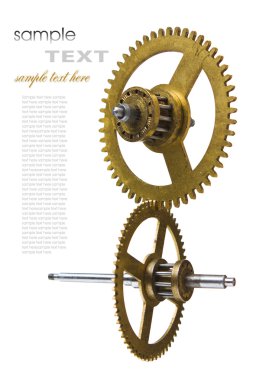 Gear of the clock clipart