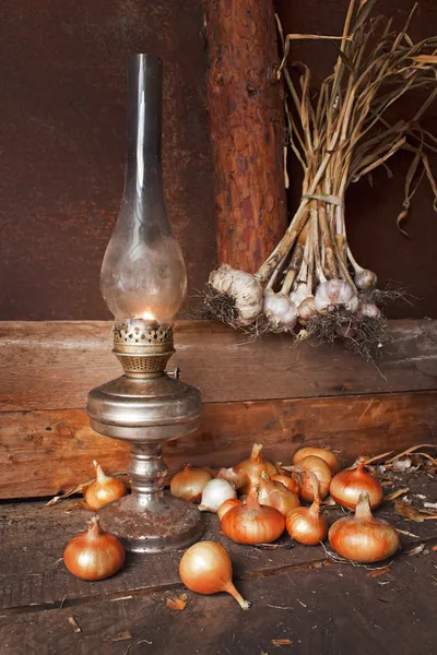 Lâmpada de querosene — Fotografia de Stock