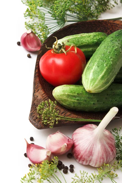 Salatalık ve baharat Dekapaj — Stok fotoğraf