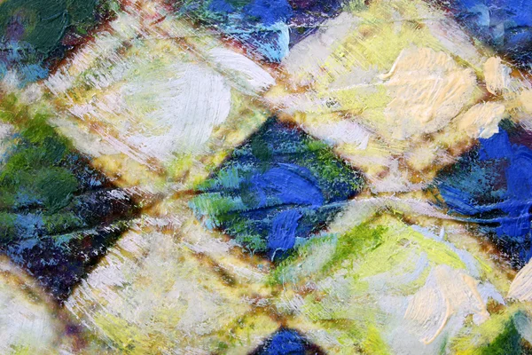Акрилова фарба на квадратному візерунку — стокове фото