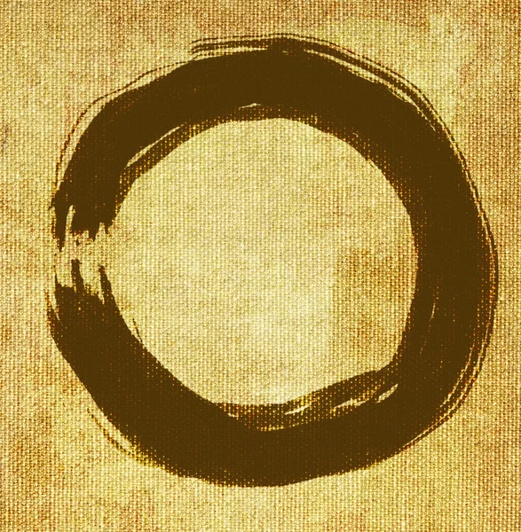 Cerchio zen dipinto a mano — Foto Stock
