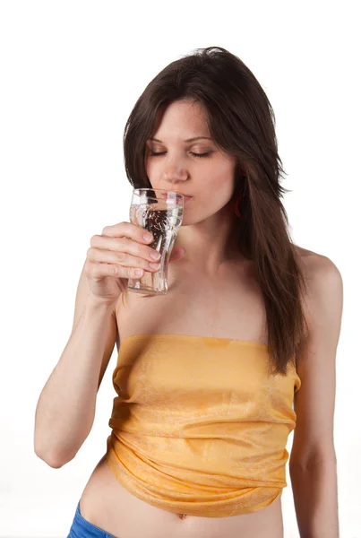 Want to drink this sparkling water — Stock Photo, Image