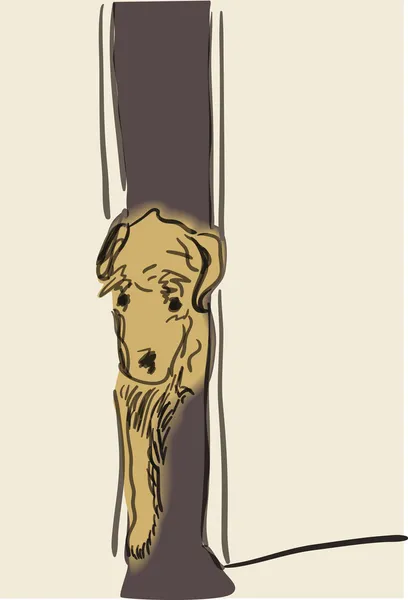 可怜的狗 — 图库矢量图片
