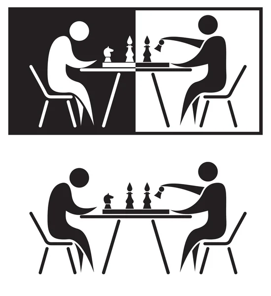 stock vector Chess players.