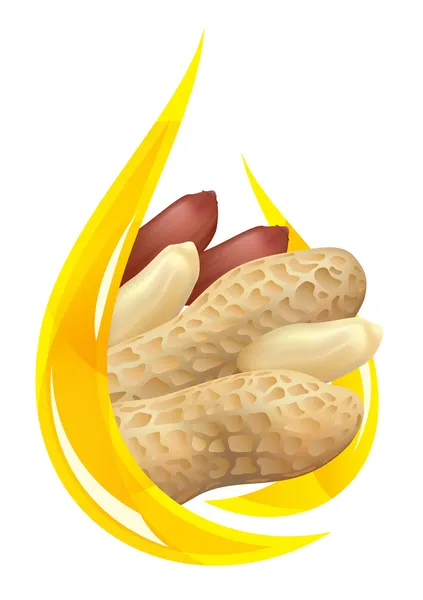 Beurre d'arachide . — Image vectorielle