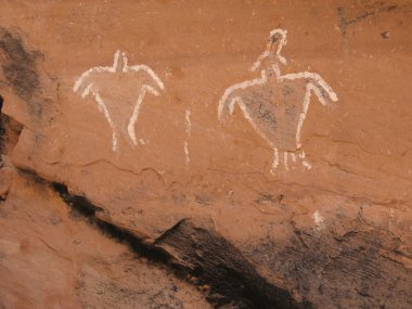 Historic Anasazi Figure Pictograms clipart