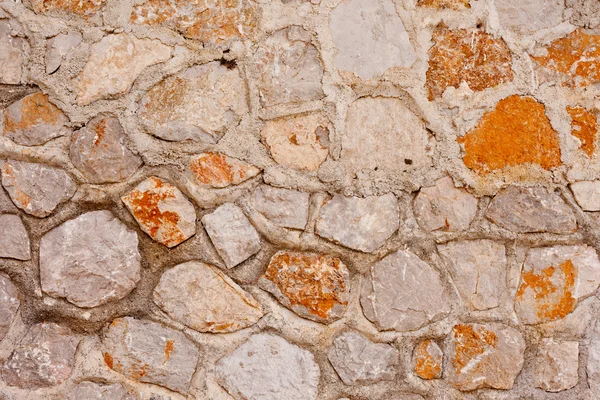 Rubblestone parede fundo textura padrão — Fotografia de Stock