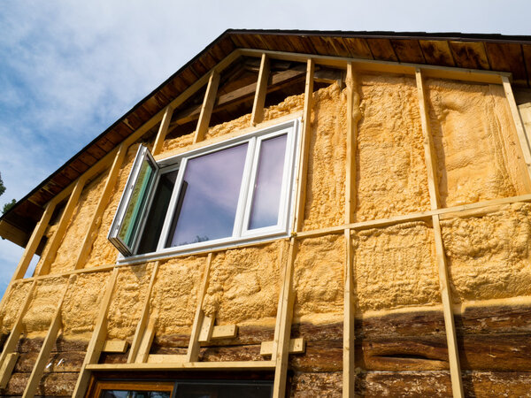 Spray foam insulation conserves energy