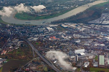 Ren Düsseldorf, havadan görünümü