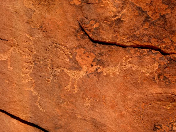 Tarihi anasazi petroglifler — Stok fotoğraf