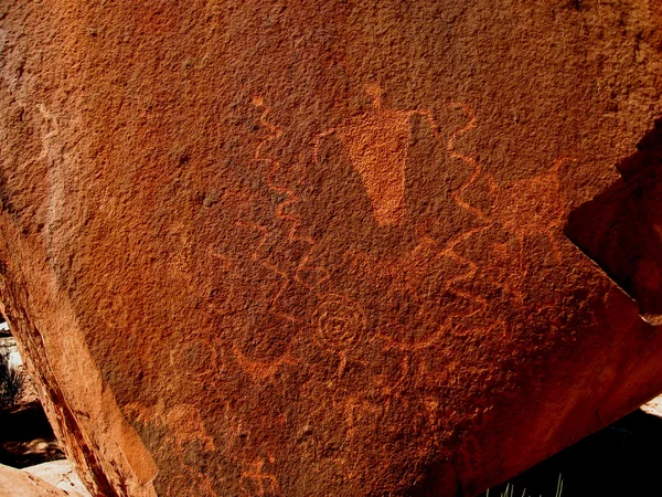 Anasazi histórico Petroglifos — Fotografia de Stock