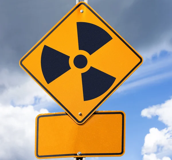 Radioactive Road Sign — Stock Photo, Image