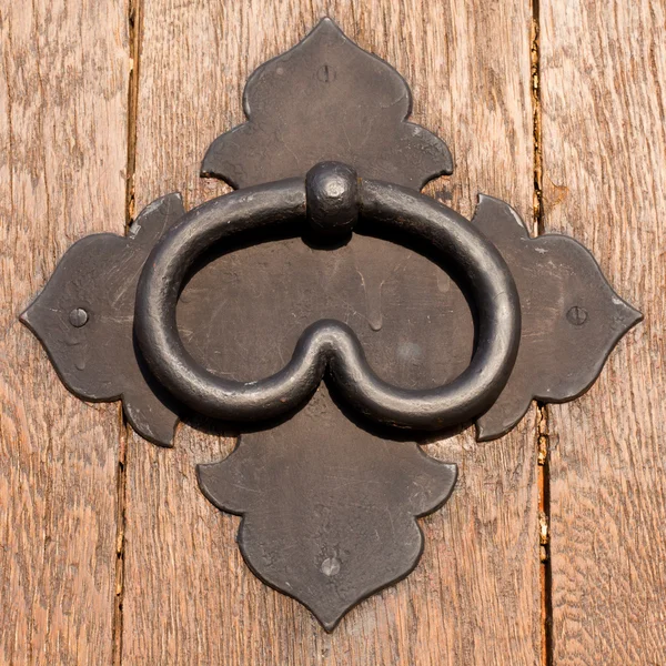 Λαβή της πόρτας του σιδήρου — Φωτογραφία Αρχείου