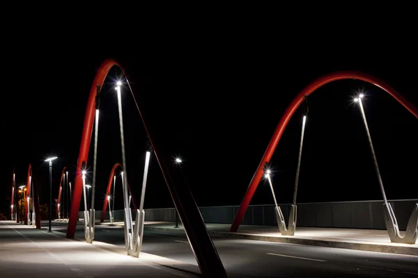 Gece modern Karayolu Köprüsü — Stok fotoğraf