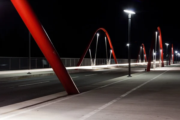 Modern Road Bridge at Night — Stock Photo, Image