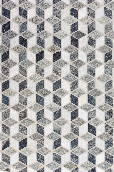 Mosaico telha formando 3D padrão geométrico — Fotografia de Stock