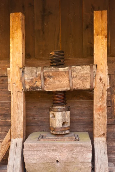 Medieval cider press — Stock Photo, Image