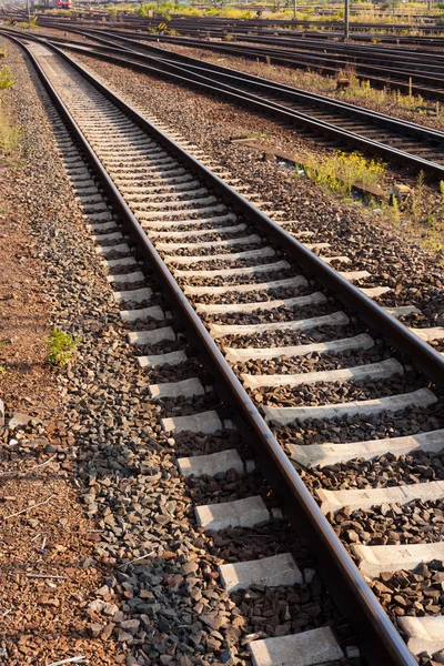 Ferrovie e Interruttore — Foto Stock
