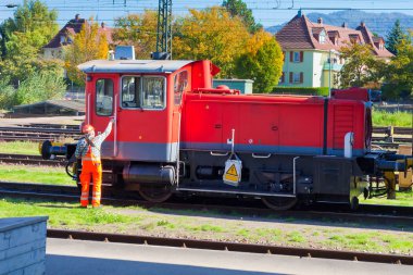 Park halindeki birSovyet motoru