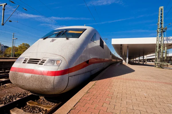 High-speed train at station — Stock Photo, Image