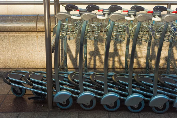 Baggage carts — Stock Photo, Image