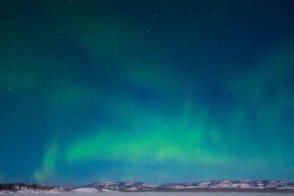 Polární září (Aurora borealis) — Stock fotografie
