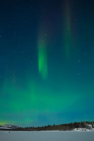Luzes do Norte (Aurora boreal ) — Fotografia de Stock
