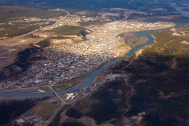 Downtown Whitehorse, Yukon Territory, Canada clipart