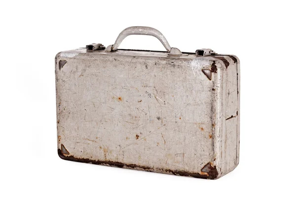 Dent old metal case — Stock Photo, Image