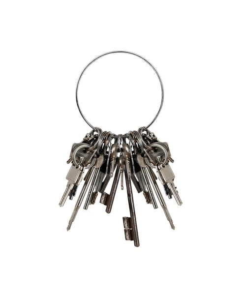 Keys on a big keyring — Stock Photo, Image