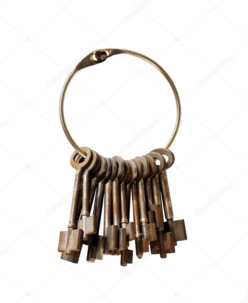 Old keys on a big keyring Stock Photo by ©marischka 6043660