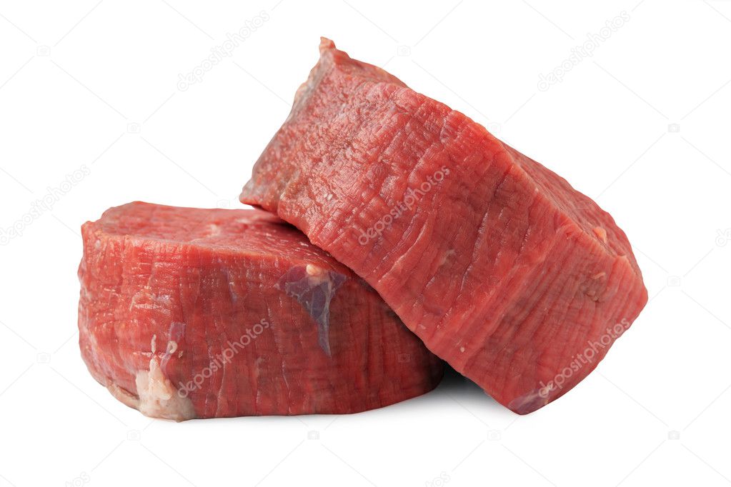 Raw filet steak