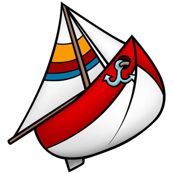 Zeilboot — Stockvector