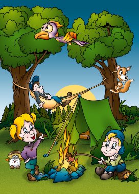 Camping clipart