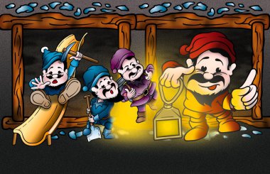 Dwarfs clipart