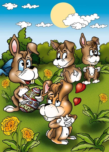 Easter Cartoon — Stock Photo, Image